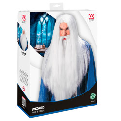 Čarodejnícka parochňa s dlhou bradou